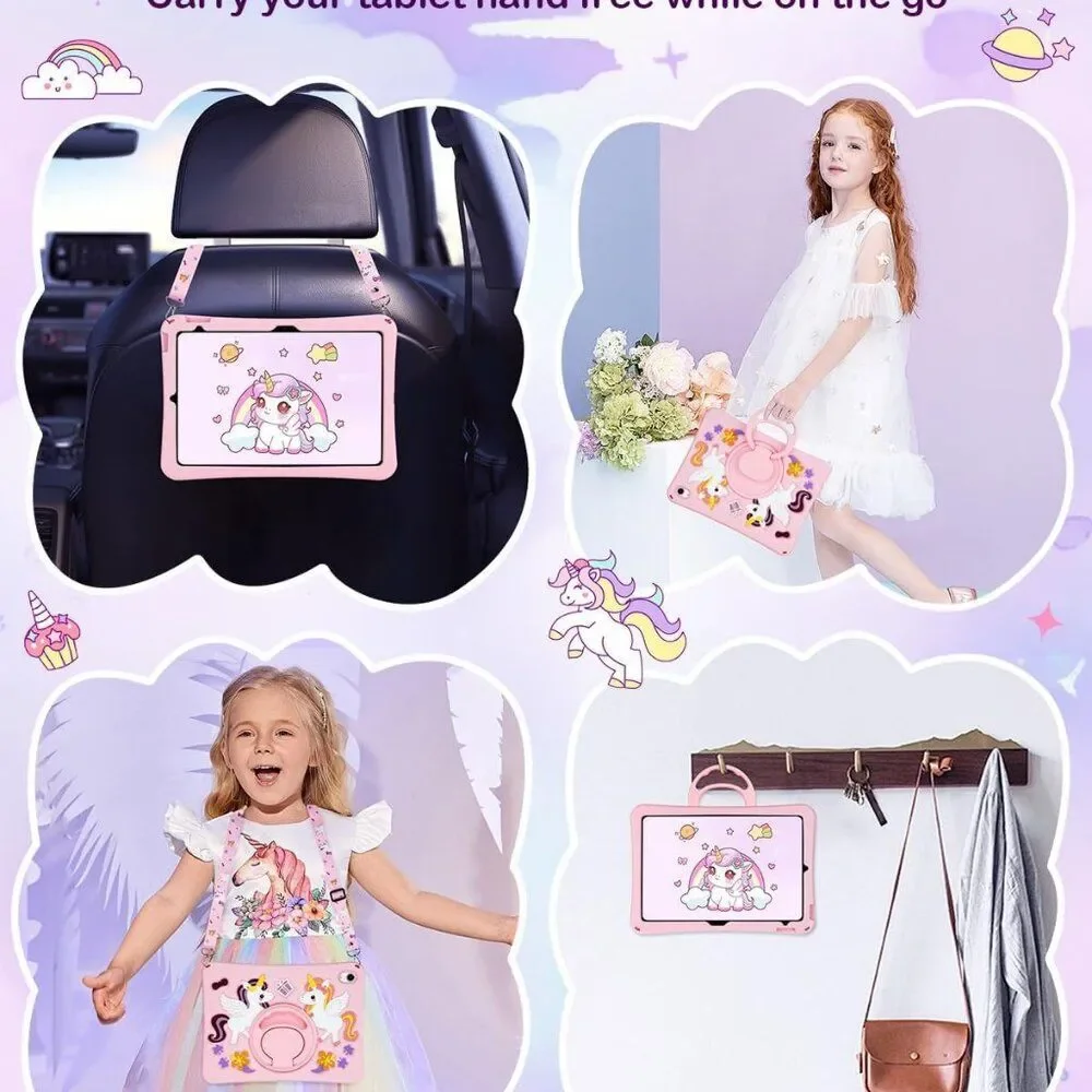 NEW JAKPAK Pad 11th 10th Generation Silicone Cute Kawaii 3D Unicorn stand 10.9